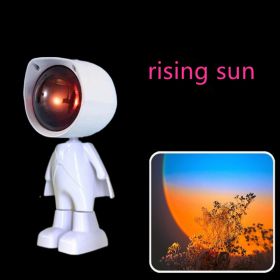 1Pack Astrobot Lights; Christmas Decoration 1Pack Astrobot Sunset Lamp Projector - 7 Cosmic Colors Sunset Light; Touch Control Sunset Projection Lamp; (Items: Rising Sun)