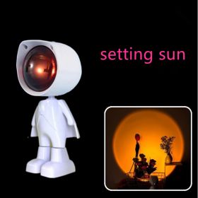 1Pack Astrobot Lights; Christmas Decoration 1Pack Astrobot Sunset Lamp Projector - 7 Cosmic Colors Sunset Light; Touch Control Sunset Projection Lamp; (Items: Setting Sun)