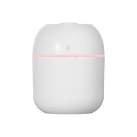 Portable Mini Humidifier; 220ml/330ml; Small Cool Mist Humidifier; USB Personal Desktop Humidifier For Bedroom Travel Office Home (Color: Water Drop 220ml (without Lights) White)