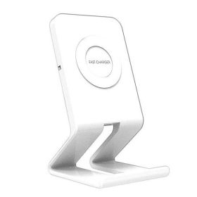 iPhone 8 Qi Wireless Charger With Stand. (Color: Silver)